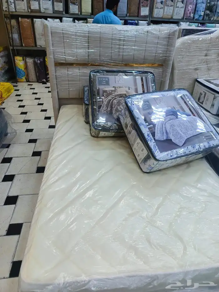 brand new Bed with mattress home delivery services free cash 11