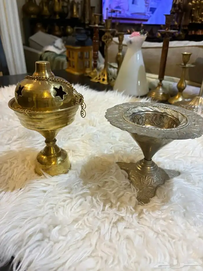 نحاسيات دلل لوحة مباخر فازات اسعار للك قطعه سعر 6