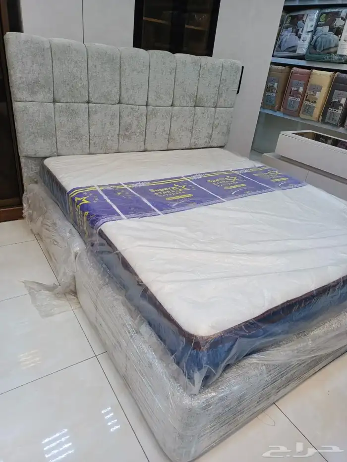 brand new Bed with mattress home delivery services free cash 9