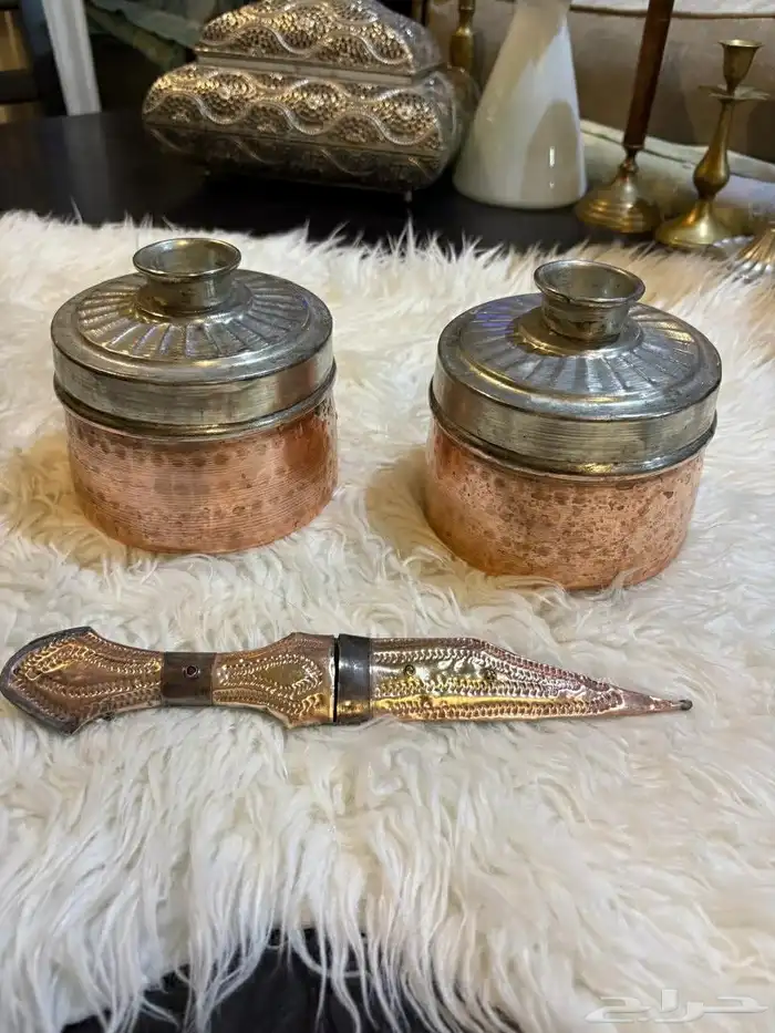 نحاسيات دلل لوحة مباخر فازات اسعار للك قطعه سعر 8