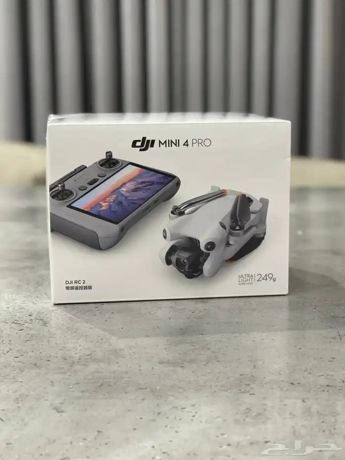 طائرة درون دي جي ميني 4 برو جديدة بغلاف المصنع 0