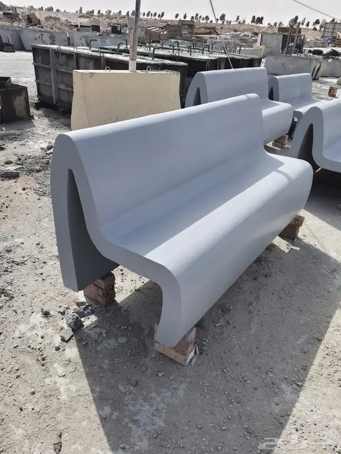 كراسي خرسانية حاويات نفايات جلسات 51