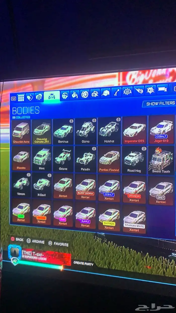 حساب روكيت ليق و فورت فيه كم سكن بفلوس ابيك وسوني للسون 7