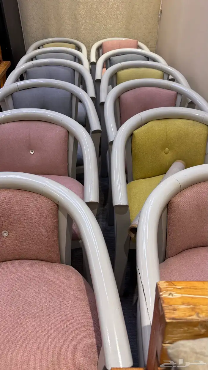 كراسي كافي خشبية عدد 20 كرسي 1