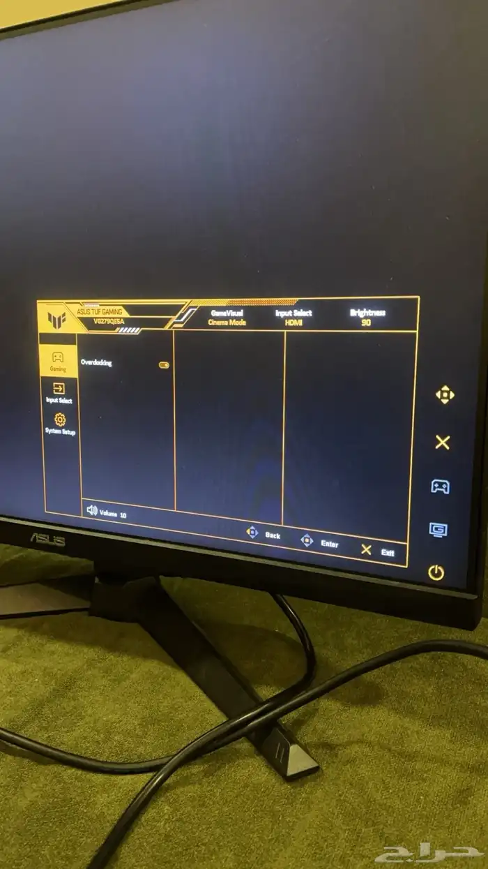 شاشة قيمنق للبيع asus 1