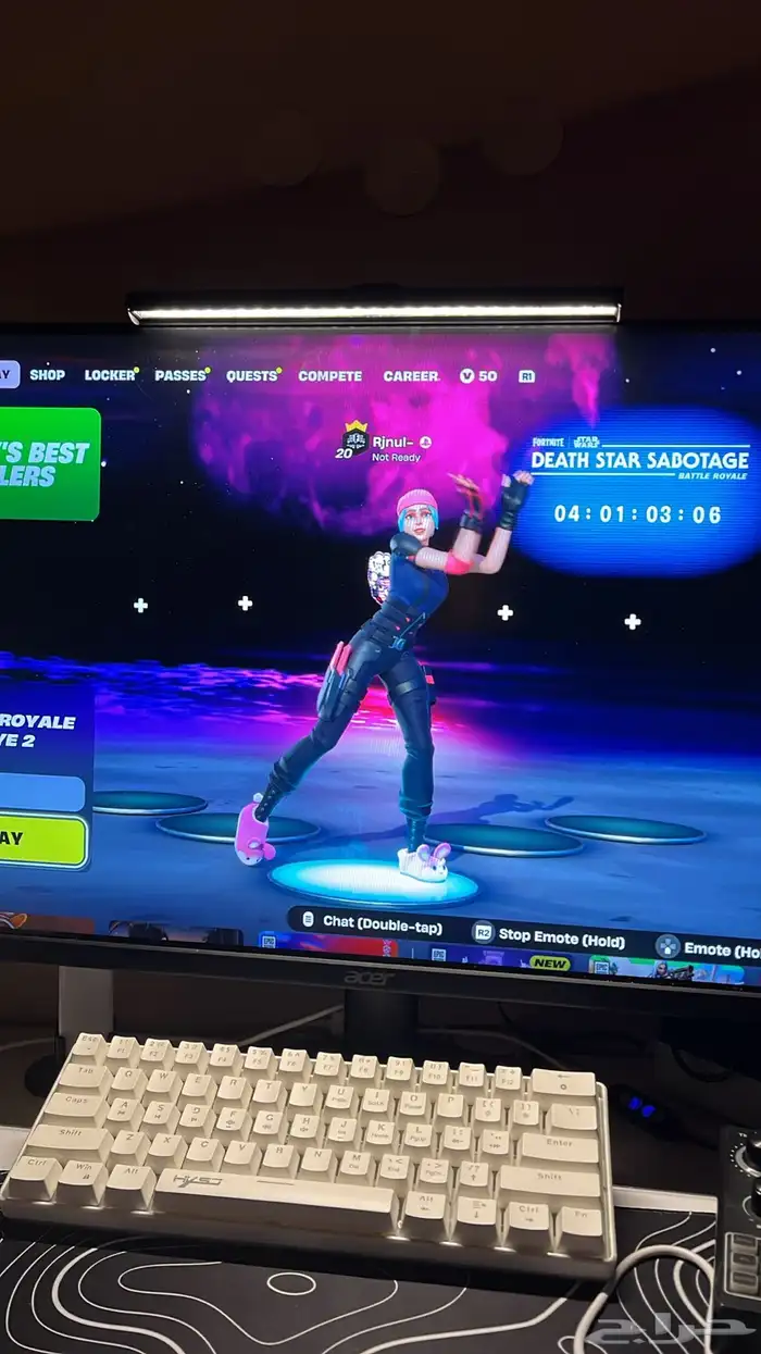 حساب فورت نايت وايت كات 5