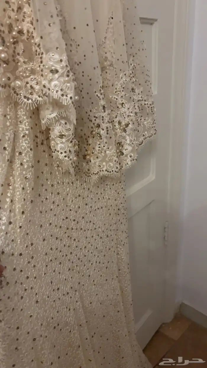 فستان سهرة من التل والدانتيل مقاس اكس لارج 0