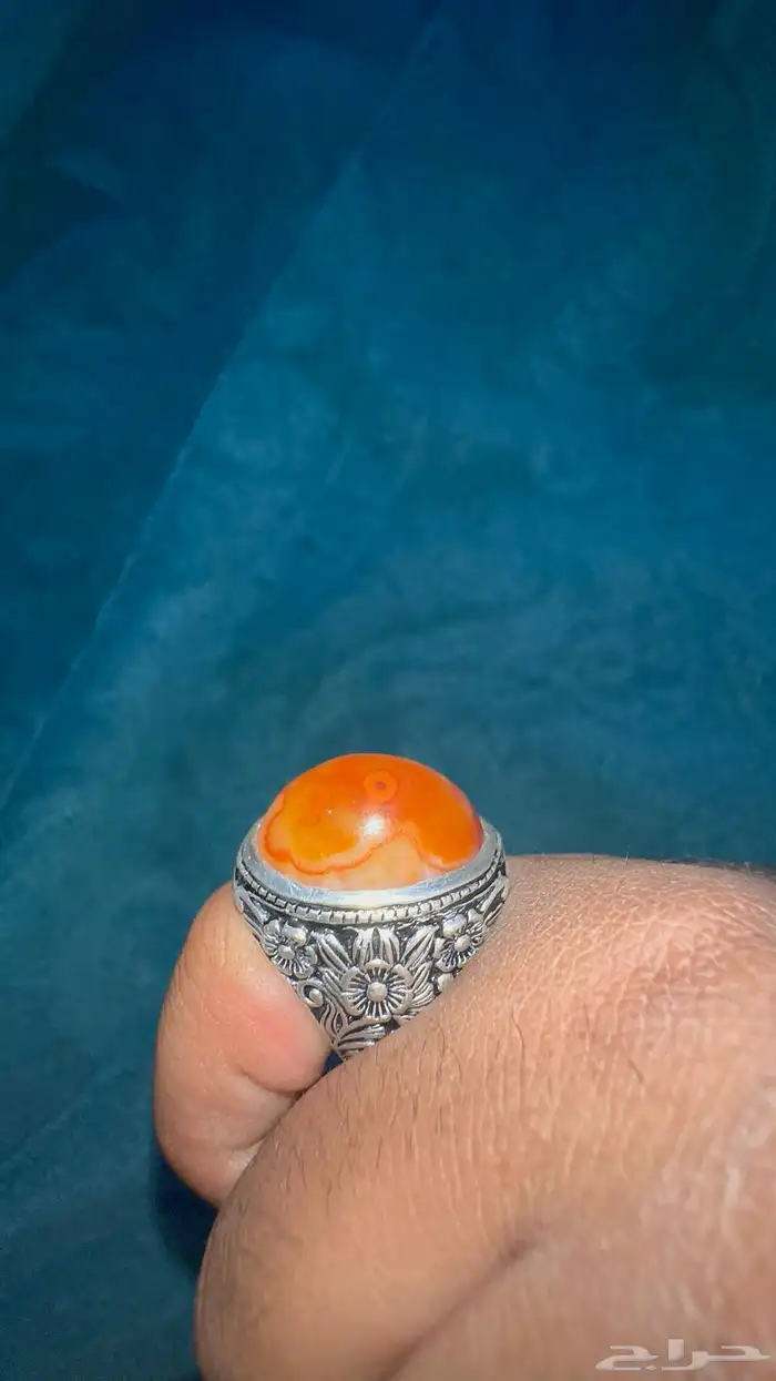 خاتم عقيق مصور 3