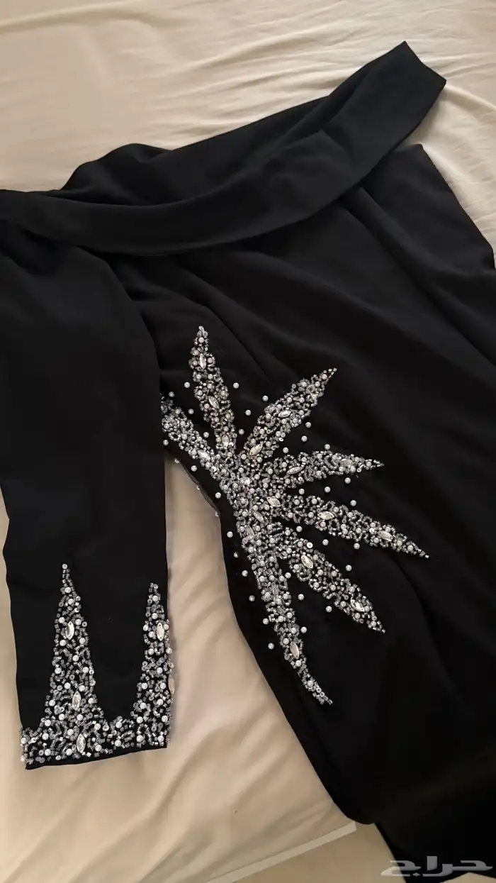 فستان سهره اسود   تطريز 0