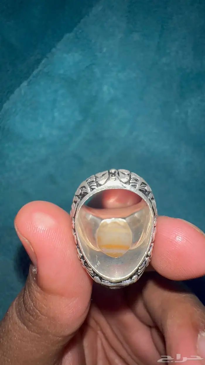 خاتم عقيق مصور 2