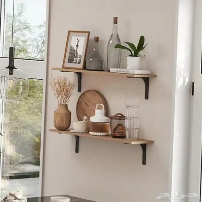 رفوف جدران جداريه خشب 1