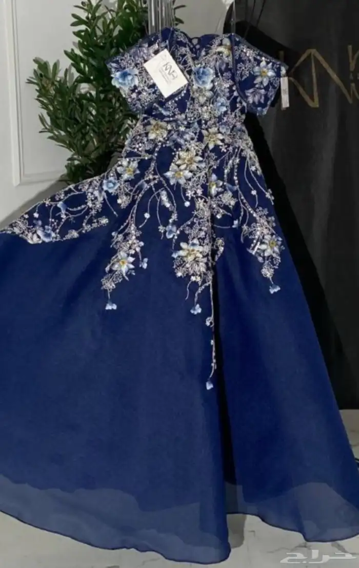 فستان ملكه ازرق 1
