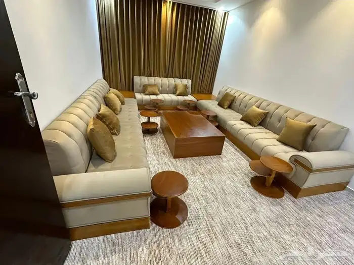 تنجيد كنب مجلس مساند وا تفصيل ستائر ويفي جمع النوعيه 1