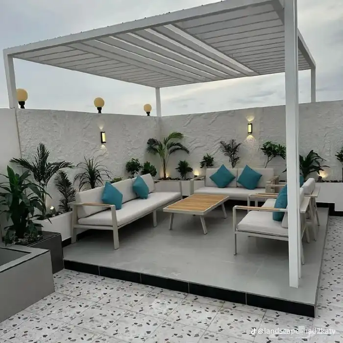تصميم جلسات ومظلات خارجية للاسطح والحدائق بجده 8