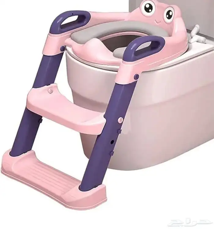 مقعد مرحاض للأطفال الصغار مع سلم 1