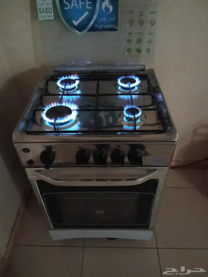 فرن غاز غسالة شبه جديد 9
