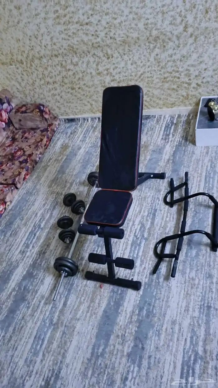حديد وزن 50 كيلو مقعد احترافي قضيب تمرين 0