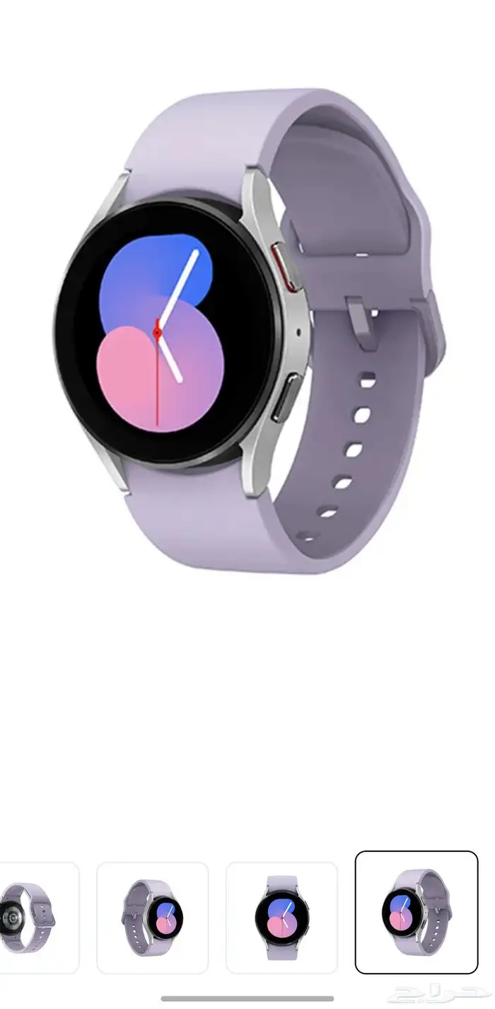 ساعه سامسونج استخدام بصيط نضيفه معها سير وردي حجمها40mm 0