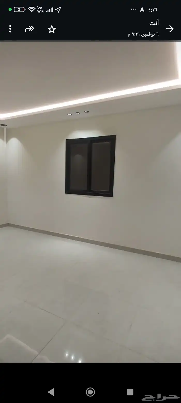 شقه جديده بالندوه اربع غرف وصاله مدخلين للايجار 5