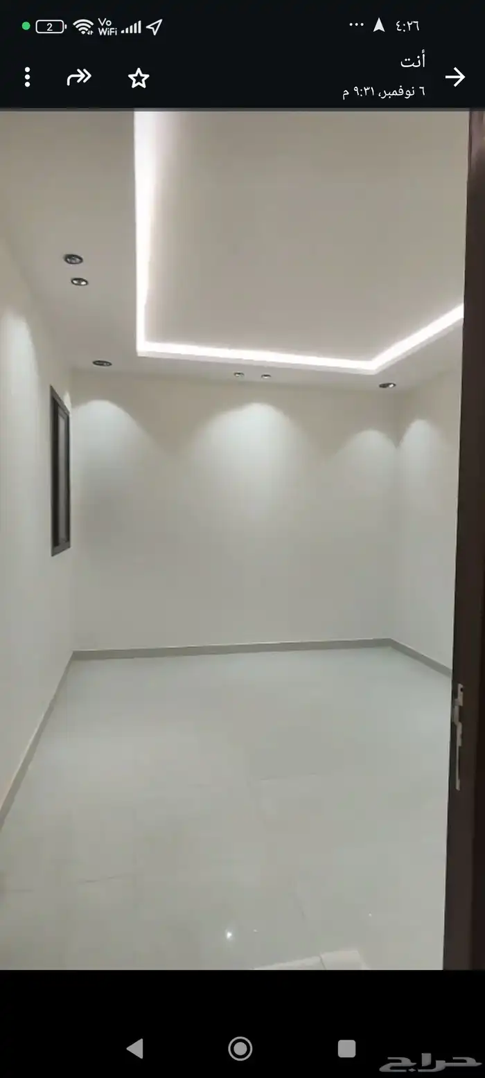 شقه جديده بالندوه اربع غرف وصاله مدخلين للايجار 8