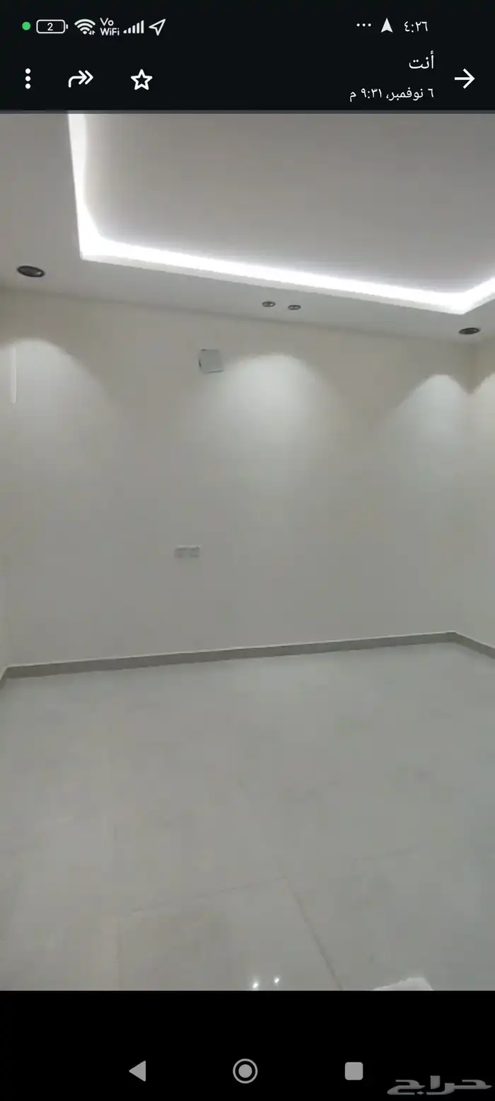 شقه جديده بالندوه اربع غرف وصاله مدخلين للايجار 9