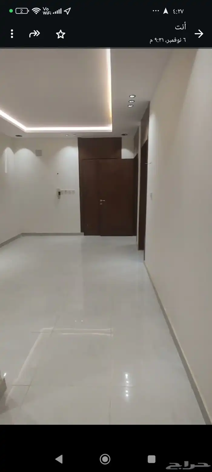 شقه جديده بالندوه اربع غرف وصاله مدخلين للايجار 12