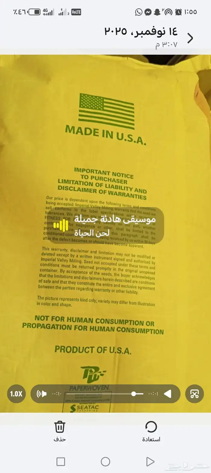 بزر برسيم أميركي 25 كيس 5