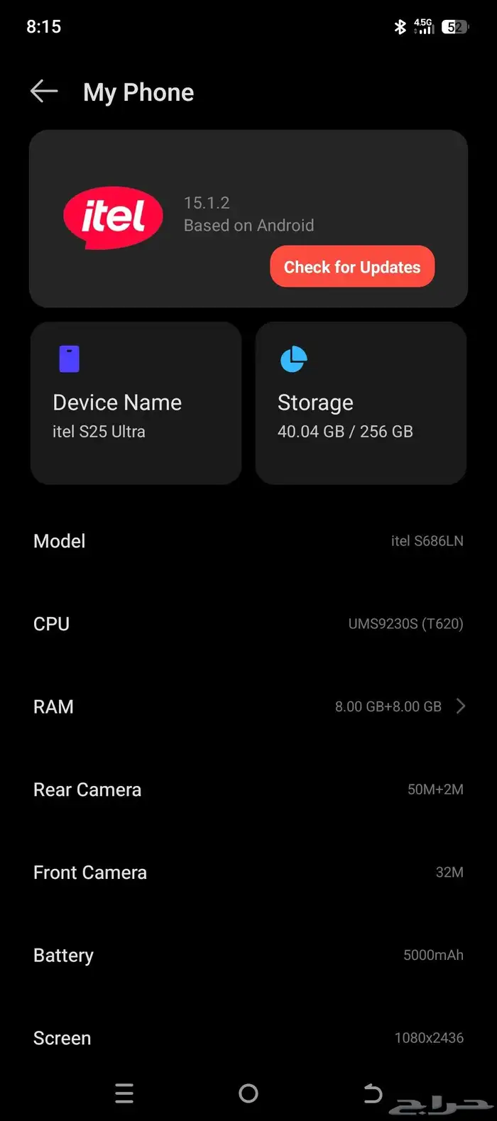 Itel S25 Ultra 256 1