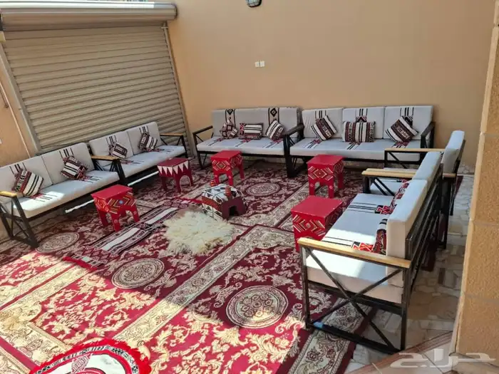 تاجير جلسات شعبيه كراسي شفاش كراسي طعام دفايات كنب 4