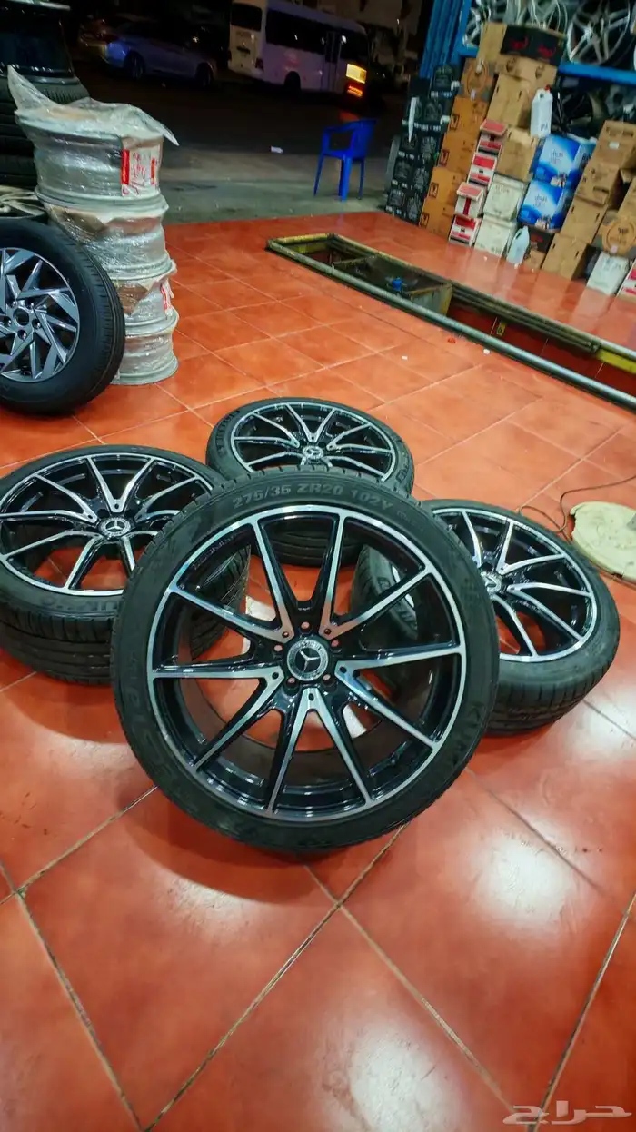 جنوط مرسيدس يخت معا الكفرات مقاس 20 عرضين 0