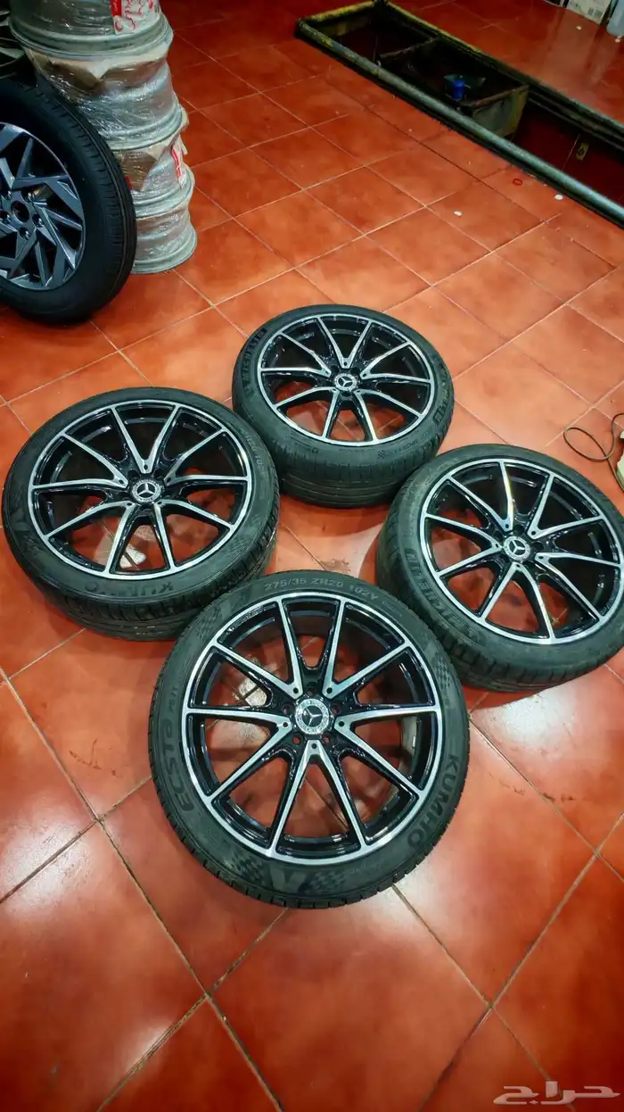 جنوط مرسيدس يخت معا الكفرات مقاس 20 عرضين 1