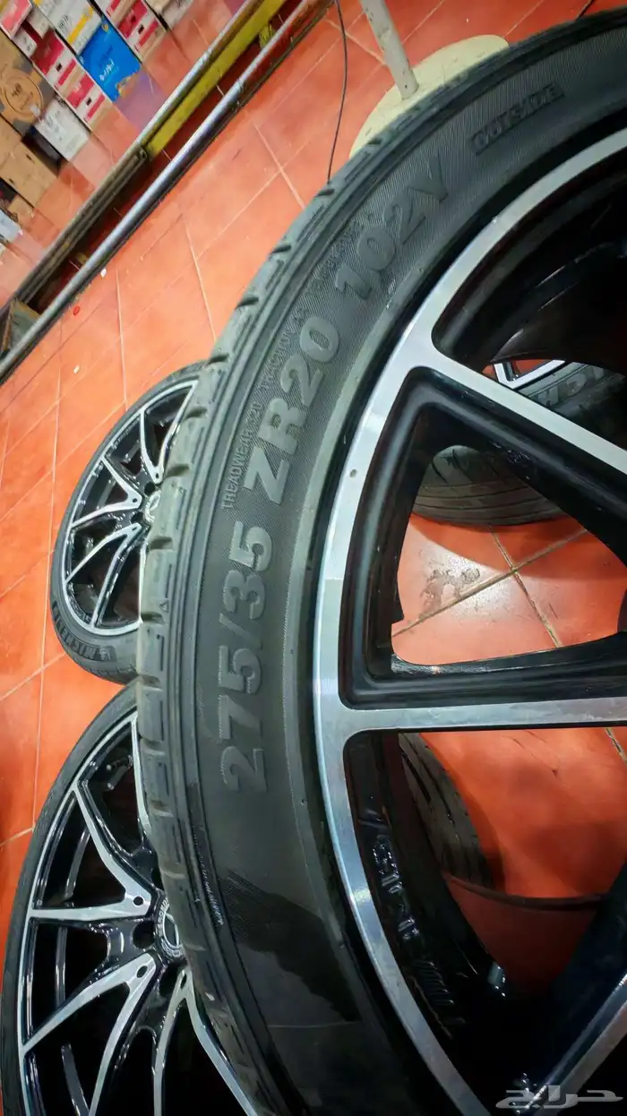 جنوط مرسيدس يخت معا الكفرات مقاس 20 عرضين 4