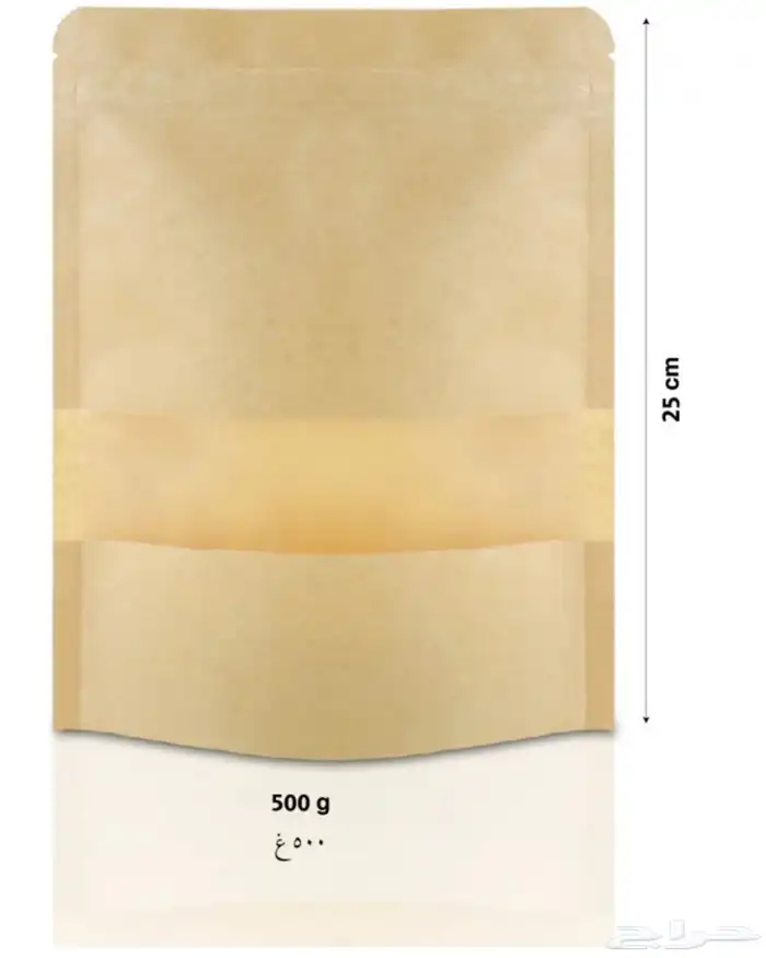 46 كيس من صفقات لحفظ البهارات والقهوة والحناء بنافذة شفافة 1