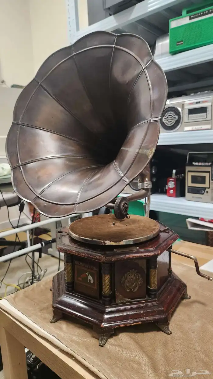 جراما فون قديم اثري انتيكا لعمل ديكور قديم 1