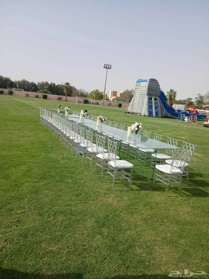 تأجير كراسي ملاكي كراسي شفاف وكنب طاولات دفايات جلسات 8