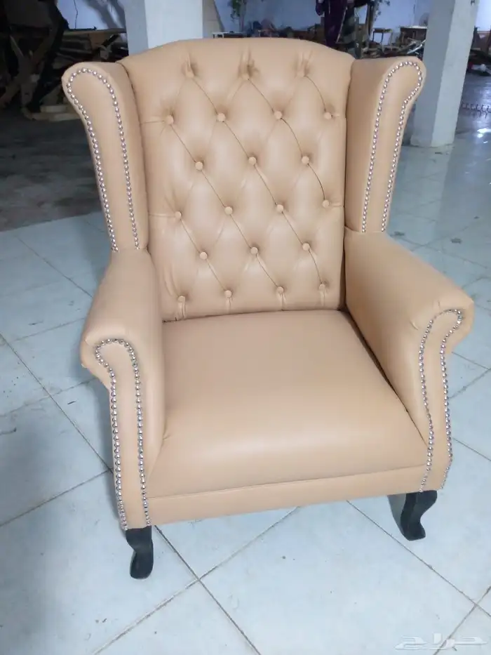 جديد كنب جلد فخم امريكي كلاسيك و ملكي و كنب جلد صيني 5