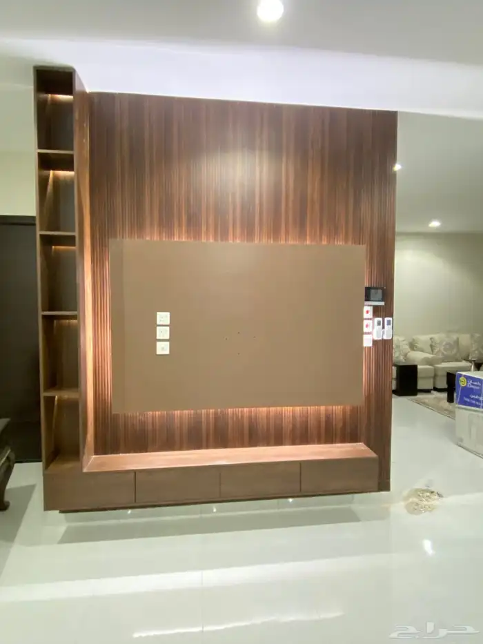 ديكور سقوف شاشات باركية فايبر شاشات شامل نقل الكهرباء 3