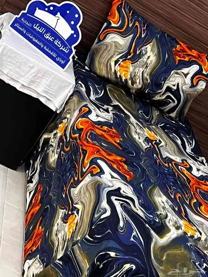 ملايات دبي الاصليه لون ثابت وناير وخامة بارده ومريحة بولستر 7