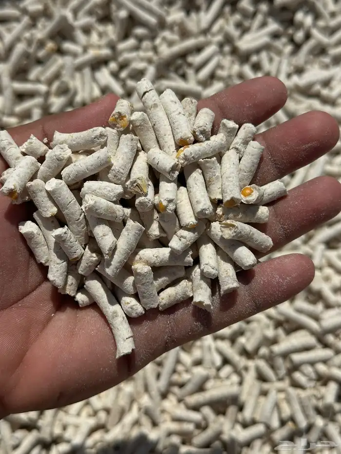 مكعب مخلوط طحين ذرة صفراء ملح نخالة 0