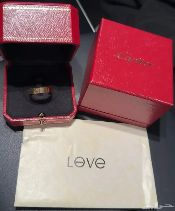 خاتم كارتييه الحب الأصيل Cartier Love Ring 18K 1