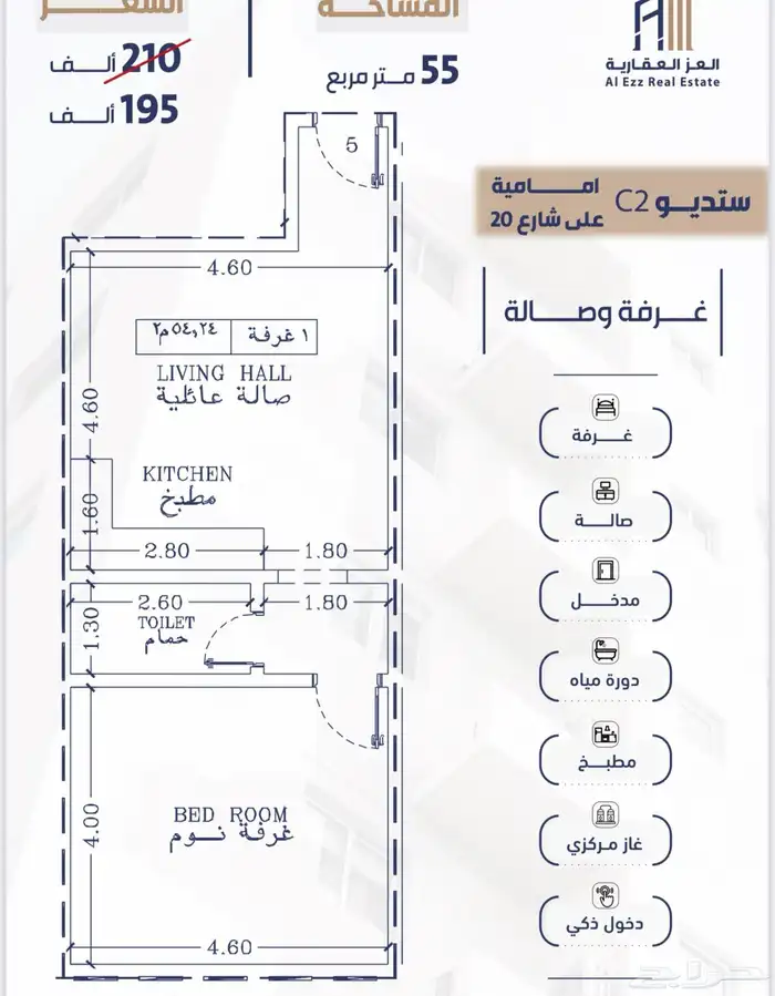 شقق للاستثمار حي الجامعه تبدا من 299 الف المساحه 109م 5