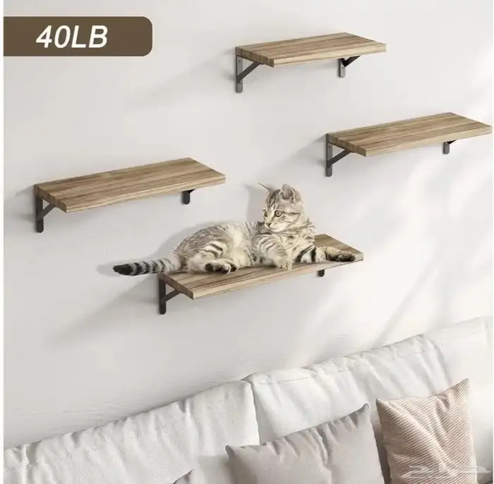 رفوف جدران جداريه خشب 2