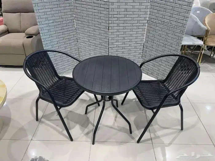 كرسيين وطاوله خارجيه مقاومه لشمس ولمطر 2