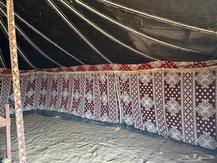 بيت شعر ملكي 8 8 نضيف مع ملحقاته مدخنه وشراع ضد الماء حايل 3