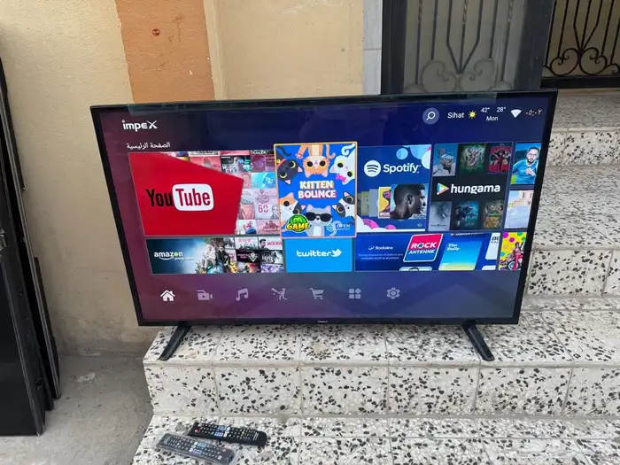 شاشة LG 55 بوصه وشاشة impex 50 بوصه 7