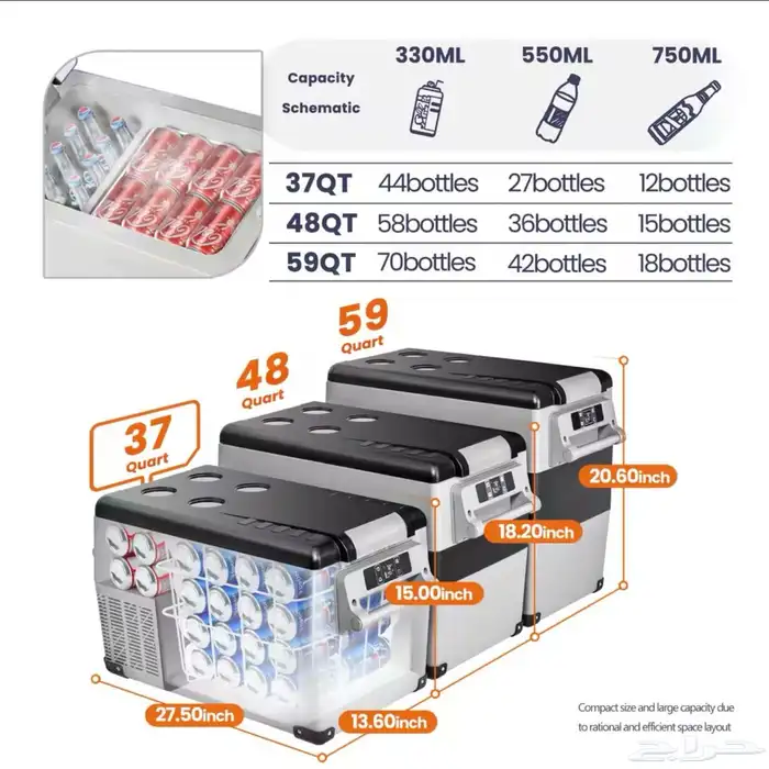 ثلاجة 35 لتر جديدة 0