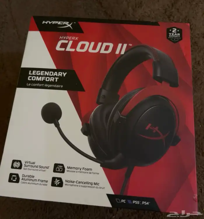 للبيع سماعه هايبر اكس مستعمله 3ايام فقط 0