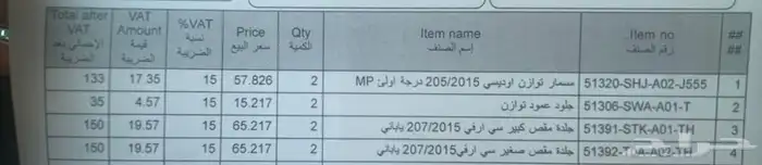 جيب هوندا CRV للبدل فقط 7