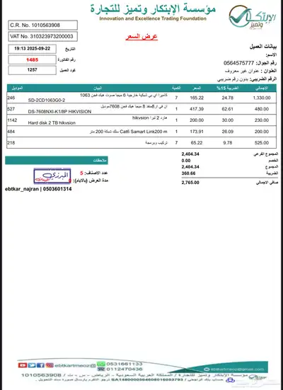 عدد 7 كيمرات استخدام شهر index