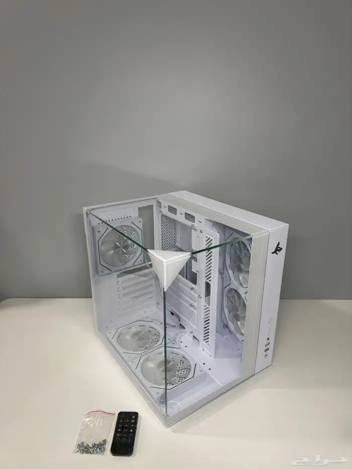 للبيع كيس كمبيوتر Sharkx Mid Tower   لون أبيض 0